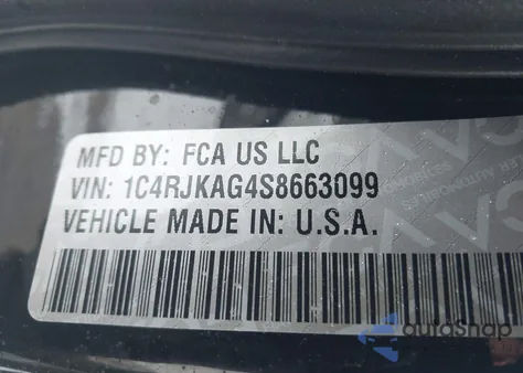 2025 Jeep Grand Cherokee L Laredo X 4X4 из США, поврежденный, VIN 1C4RJKAG4S8663099